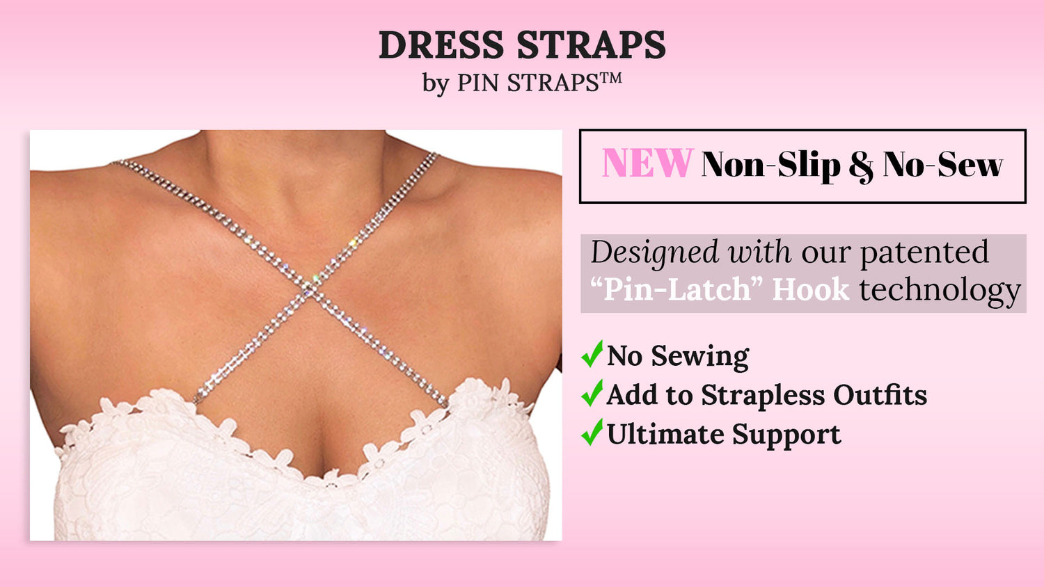 Finding the Perfect Strapless Dress Solution with Pin Straps – PIN STRAPS