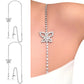 Butterfly Crystals (Silver) Rhinestone Dress Straps