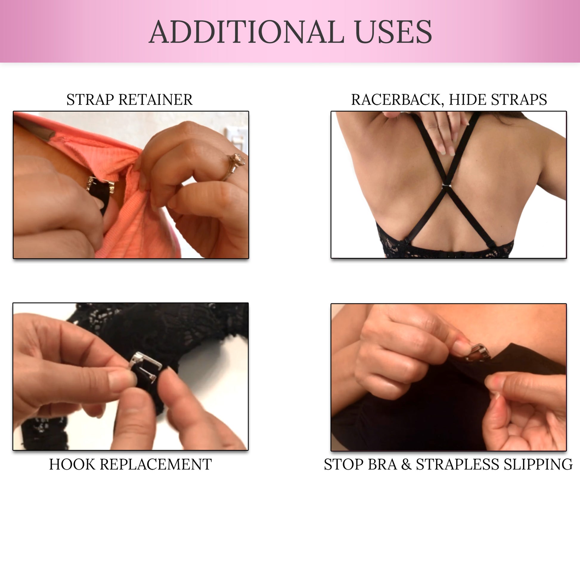 No Sew) Swimsuit Bra Hook Replacements