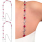 Roses Crystals (Red) Rhinestone Dress Straps